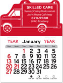 Ambulance Shaped Stick-Up Calendar