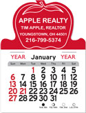 Apple Shaped Stick-Up Calendar