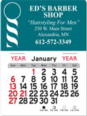 Barber Sign Shape Adhesive Calendar