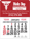 Adhesive Peel-N-Stick Up Calendar - Medical Symbol