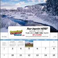 Custom Printed window cut-out calendars For Business Promotions