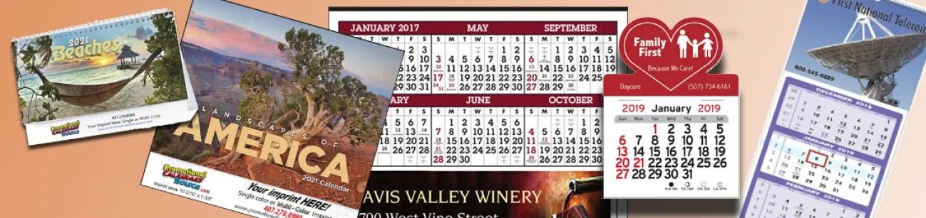 Promotional Calendars | Custom Printed Business Branding Calendars