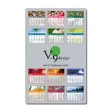 Laminated Card Calendar - 5.25x8.5 Repositionable Adhesive Backing promotional calendar – Laminated Card Calendars – 2027