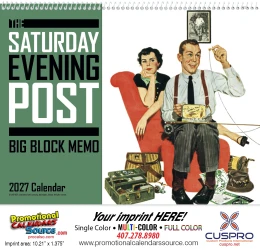 The Saturday Evening Post Big Memo Blocks Calendar promotional calendar – The Saturday Evening Post – 2027