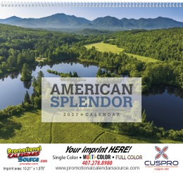 American Splendor Promotional Calendar  promotional calendar – America Scenic Calendars – 2026