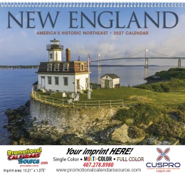 New England Promotional Calendar  promotional calendar – US States Calendars – 2027