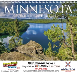 Minnesota State Promotional Calendar  promotional calendar – US States Calendars – 2027