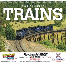 Trains Promotional Calendar  promotional calendar – Trains & Planes Calendars – 2026