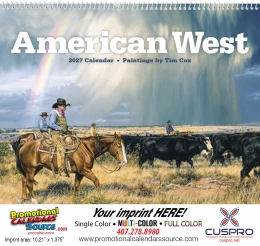 American West Art Calendar, Spiral promotional calendar – Western Art Calendars – 2027
