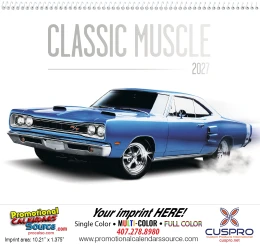 Classic Muscle Cars Promotional Calendar  promotional calendar – Cars Calendars – 2027