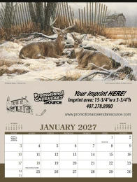 Wildlife Art Executive Wall Calendar promotional calendar – Monthly View Executive Calendars – 2027