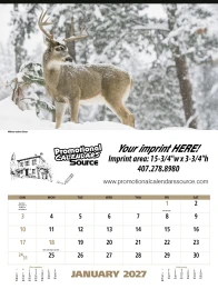 North American Wildlife Executive Calendar promotional calendar – Monthly View Executive Calendars – 2027