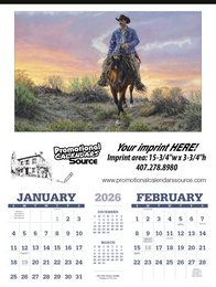 American West Calendar, Tim Cox Art promotional calendar – Western Art Calendars – 2026