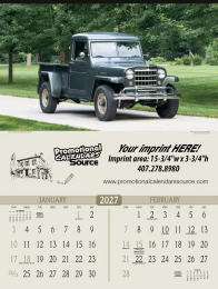 Antique Trucks 2 Month View Automotive Wall Calendar promotional calendar – 2 Month View – 2027