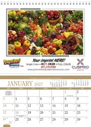 Recipe Pocket Promo Calendar, Size 8x11, Single Image promotional calendar – Pocket Wall Calendars – 2027