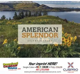American Splendor Pocket Promotional Wall Calendar, Size 8x13 promotional calendar – Pocket Wall Calendars – 2027