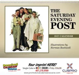 Pocket Wall Calendar The Saturday Evening Post, Size 8x13 promotional calendar – Pocket Wall Calendars – 2027