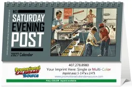 The Saturday Evening Post Promotional Desk Calendar  promotional calendar – Tent Desk Calendars – 2027