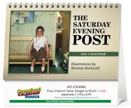 The Saturday Evening Post Large Promotional Desk Calendar promotional calendar – Tent Desk Calendars – 2027