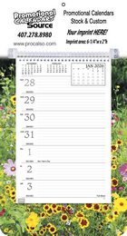 Weekly Memo Calendar with Colorful Garden Scene Background Imprint promotional calendar – Memo Style Calendars – 2026