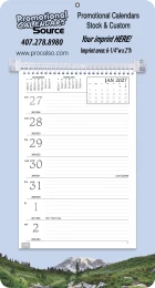 Mountains Theme Weekly Memo Calendar promotional calendar – Memo Style Calendars – 2027