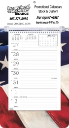 Weekly Memo Calendar Patriotic Theme for Desk & Wall promotional calendar – Memo Style Calendars – 2027