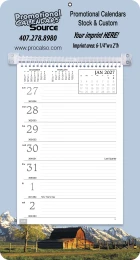 Promotional Weekly Memo Calendar  - Rural Background promotional calendar – Memo Style Calendars – 2027