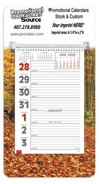 Big Numbers Weekly Memo Calendar  - Autumn Scene, 7x13 promotional calendar – Memo Style Calendars – 2026