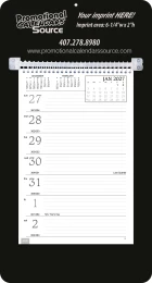 Promotional Weekly Memo Calendar  - Black promotional calendar – Memo Style Calendars – 2027