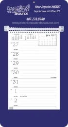 Weekly Memo Calendar w Solid Blue Background promotional calendar – Memo Style Calendars – 2027