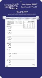 Weekly Memo Calendar w Solid Blue Background promotional calendar – Memo Style Calendars – 2026