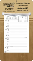 Promotional Weekly Memo Calendar  - Butcher Block promotional calendar – Memo Style Calendars – 2027