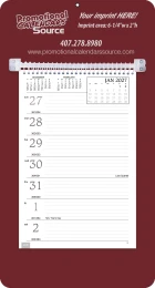 Memo Weekly Calendar, Maroon Background promotional calendar – Memo Style Calendars – 2027