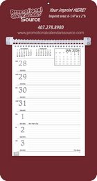 Memo Weekly Calendar, Maroon Background promotional calendar – Memo Style Calendars – 2026