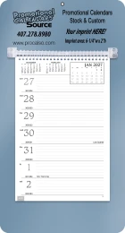Memo Calendar w Weekly Grid, Metallic Blue Mount promotional calendar – Memo Style Calendars – 2027