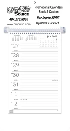 Weekly Memo Promo Calendar White Mount promotional calendar – Memo Style Calendars – 2027