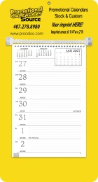 Weekly Memo Calendar Yellow promotional calendar – Memo Style Calendars – 2027