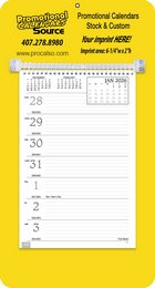 Weekly Memo Calendar Yellow promotional calendar – Memo Style Calendars – 2026