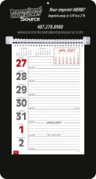 Promotional Big Numbers Weekly Memo Calendar  - Black promotional calendar – Memo Style Calendars – 2027