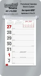 Promotional Big Numbers Weekly Memo Calendar  - Silver promotional calendar – Memo Style Calendars – 2027