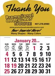 Custom Mini Stick-Up Calendars with Adhesive Vinyl – Perfect for Year-Round Promotion promotional calendar – Classic Stick-Up Calendars – 2027