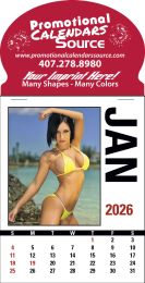 Swimsuit Stick-Up Adhesive Calendar Full Color Images promotional calendar – Swimsuit Stick‑Up Calendars – 2026