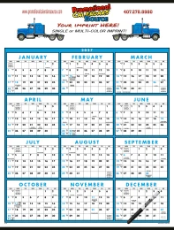 Laminated Span‑A‑Year Promotional Calendar – 22×29 (2027) promotional calendar – Year In View Calendars – 2027