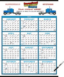 Span-A-Year Laminated Promotional Calendar Size 22x29 | 2027 promotional calendar – Year In View Calendars – 2026