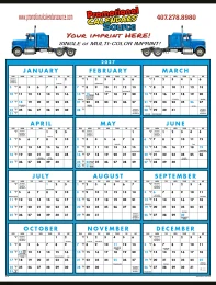 12 Month View Non-Laminated Large Format Calendar Size 22x29 promotional calendar – 12 Months In View – 2027