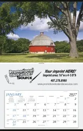 Summer Barn Hanger Apron Style Calendar - 18x28 | 2027 promotional calendar – Large Format Calendars – 2027