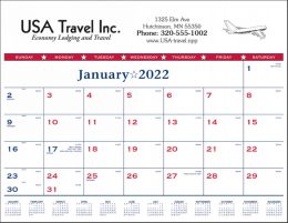 Patriotic Desk Pad Calendar 22x17 promotional calendar – Desk Pad Calendars – 2026