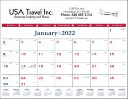 Patriotic Desk Pad Calendar 22x17 promotional calendar – Desk Pad Calendars – 2027