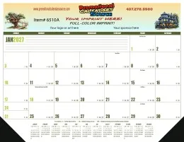 Promotional Desk Pad Calendar with Full Color Imprint - Min. Qty. 100 promotional calendar – Full Color Desk Pad Calendars – 2027