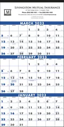 3-Month Calendar with Julian Dates (4 Sheets) promotional calendar – 3 Month Calendars – 2027